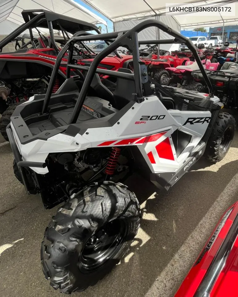 2022 Polaris Rzr 200 Efi VIN: L6KHCB183NS005172 Lot: 71505174