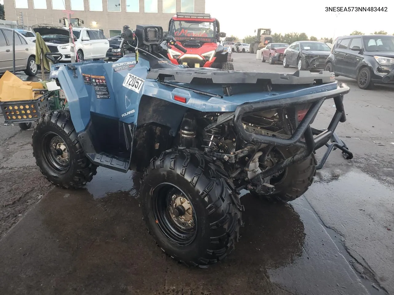 2022 Polaris Sportsman VIN: 3NESEA573NN483442 Lot: 72057734