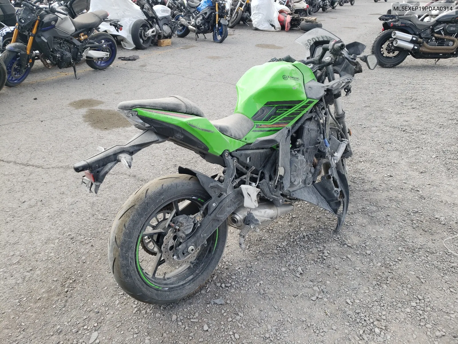 2023 Kawasaki Ex650 P VIN: ML5EXEP19PDAA0314 Lot: 51075204