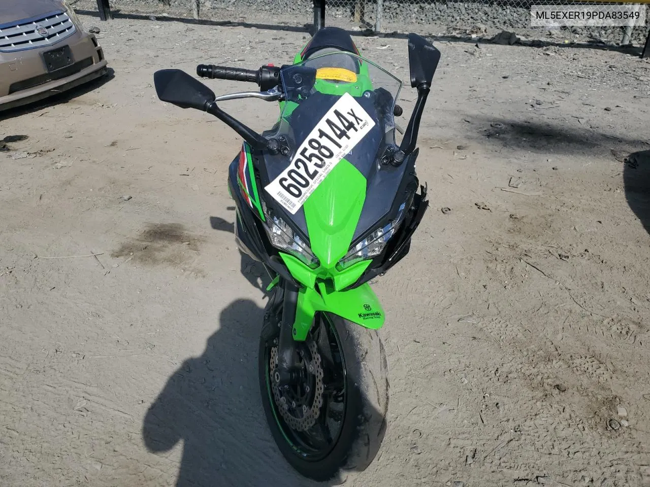 2023 Kawasaki Ex650 R VIN: ML5EXER19PDA83549 Lot: 60258144