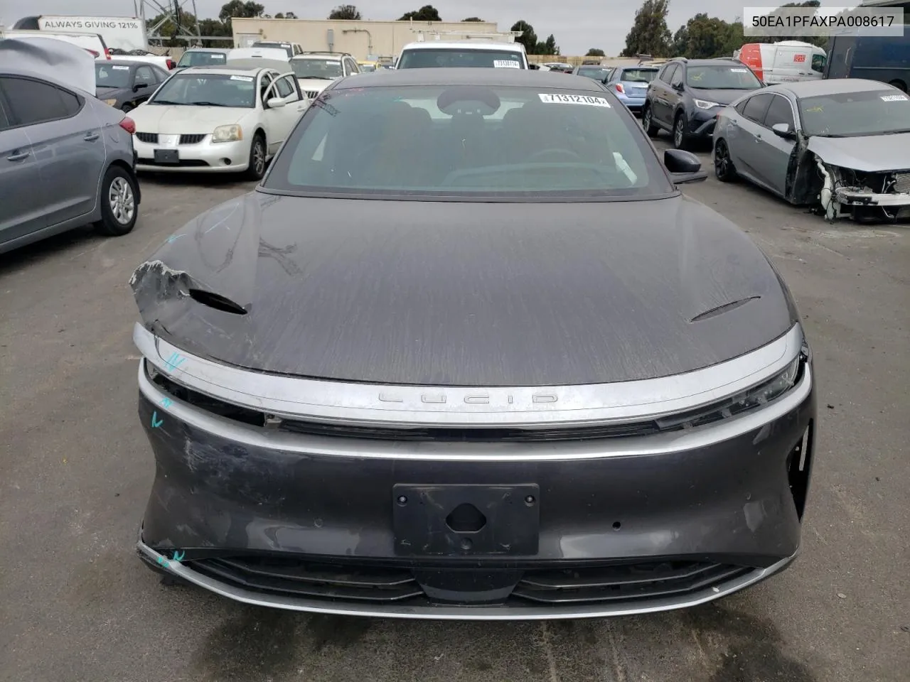 2023 Lucid Motors Air Pure VIN: 50EA1PFAXPA008617 Lot: 71312104