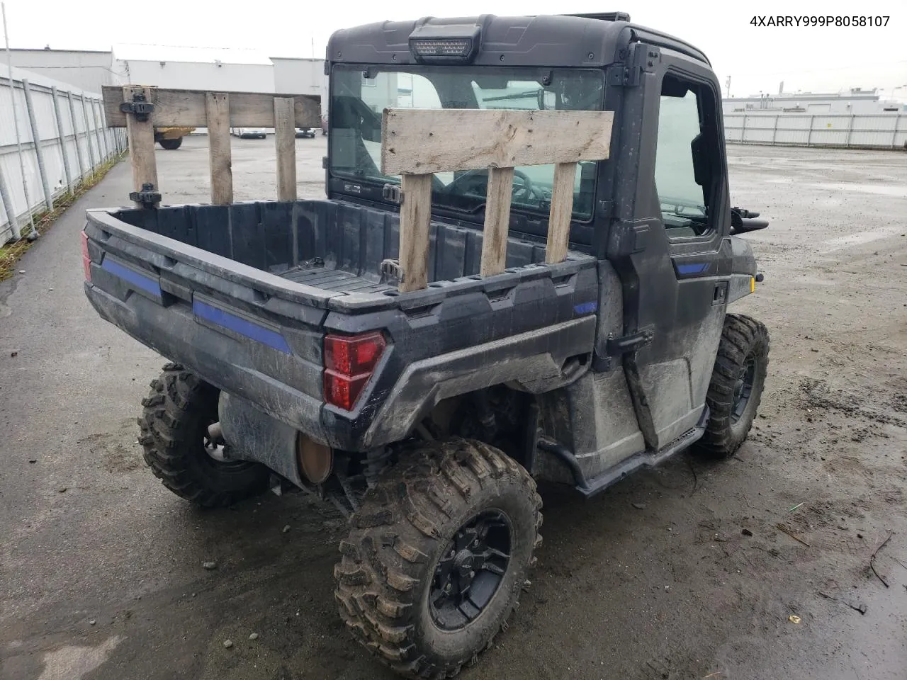 2023 Polaris Ranger Xp 1000 Northstar Ultimate VIN: 4XARRY999P8058107 Lot: 73019814