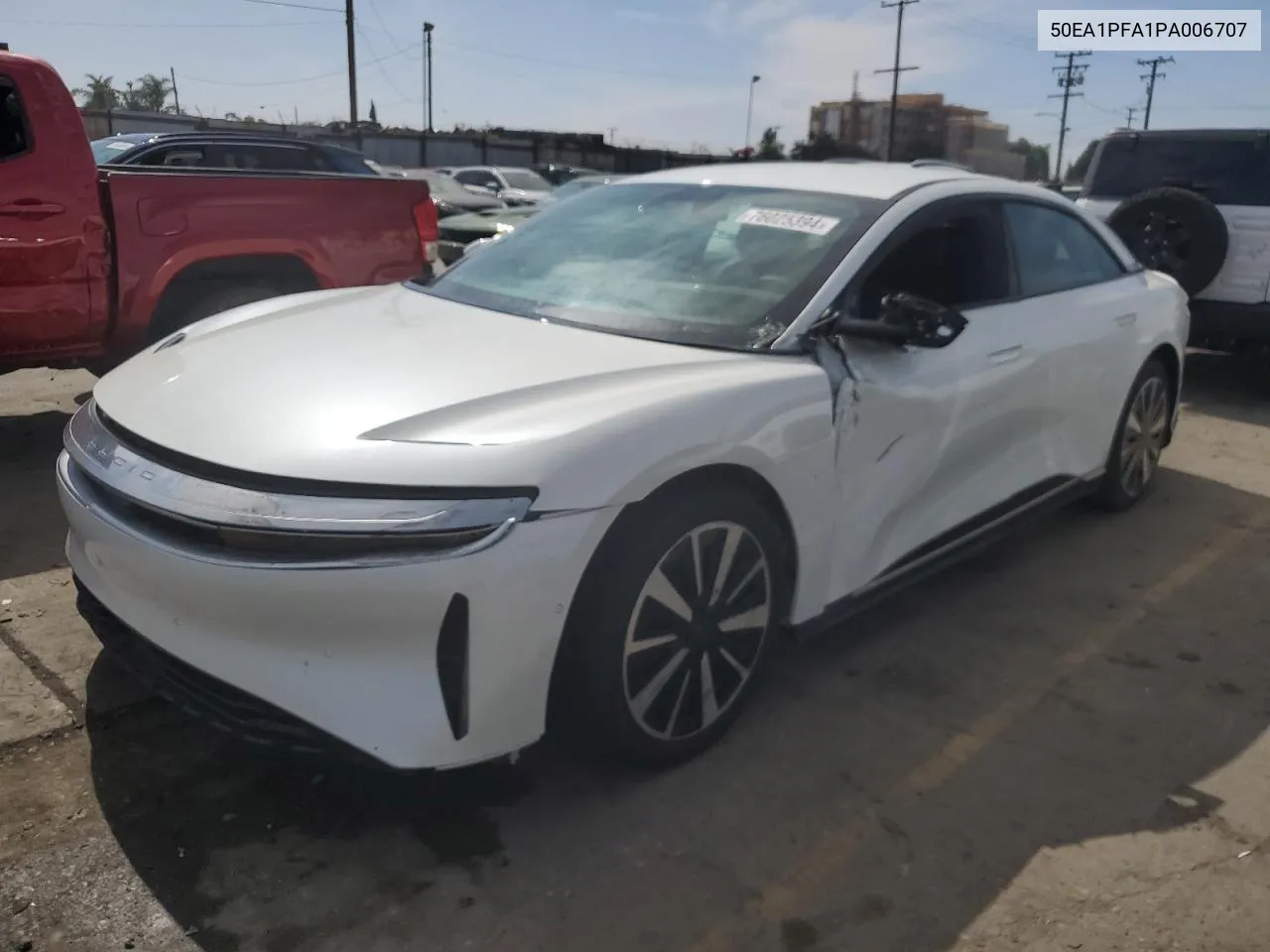 2023 Lucid Motors Air Pure VIN: 50EA1PFA1PA006707 Lot: 76025394