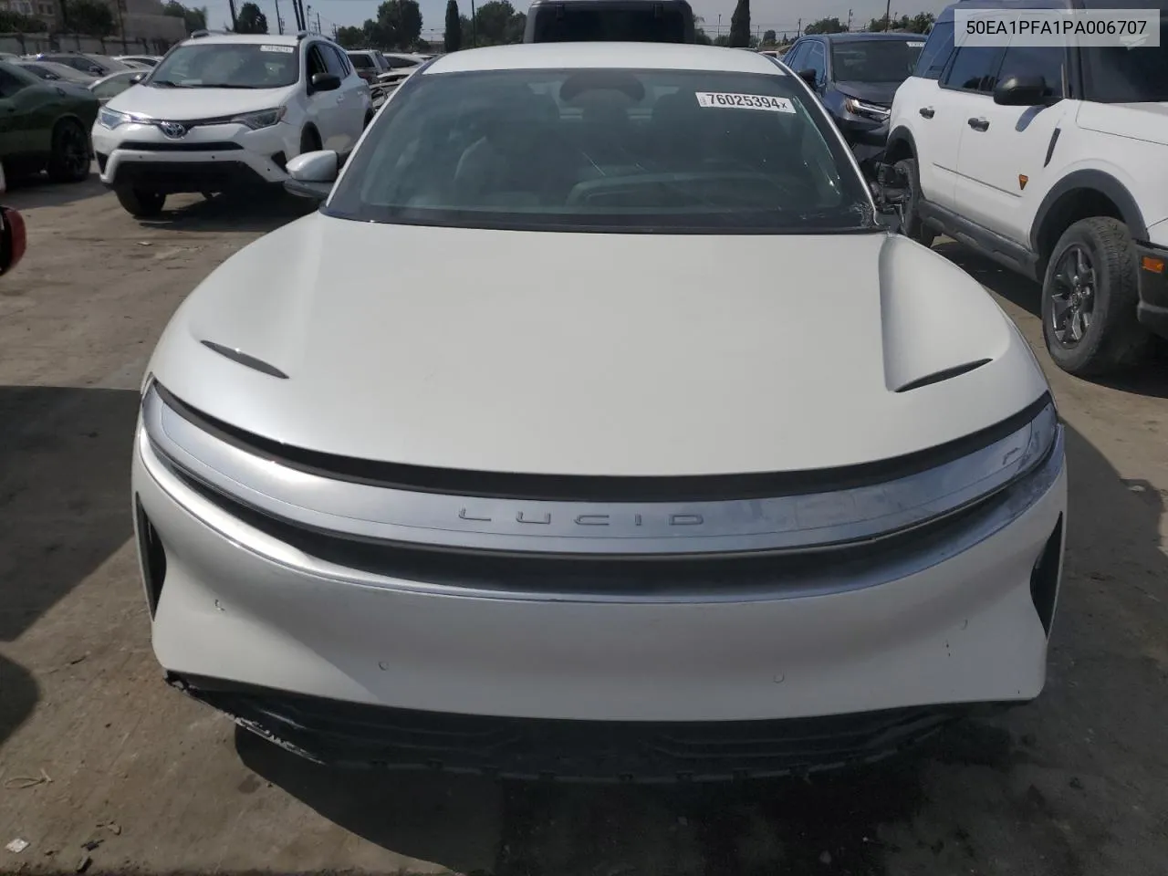 2023 Lucid Motors Air Pure VIN: 50EA1PFA1PA006707 Lot: 76025394