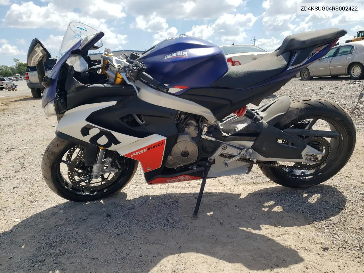 2024 Aprilia Rs 660 VIN: ZD4KSUG04RS002422 Lot: 70220554