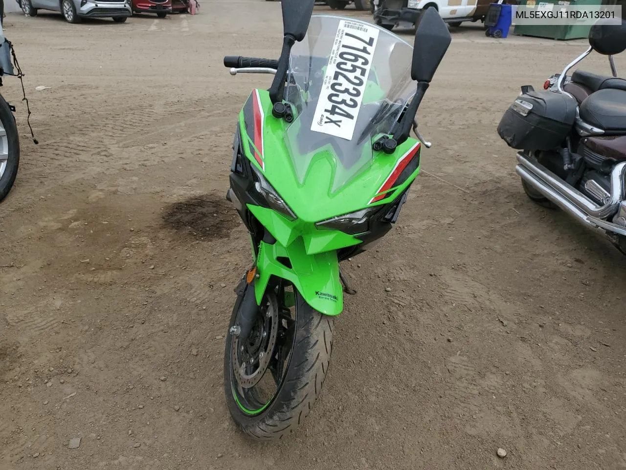 2024 Kawasaki Ex500 A VIN: ML5EXGJ11RDA13201 Lot: 71652334