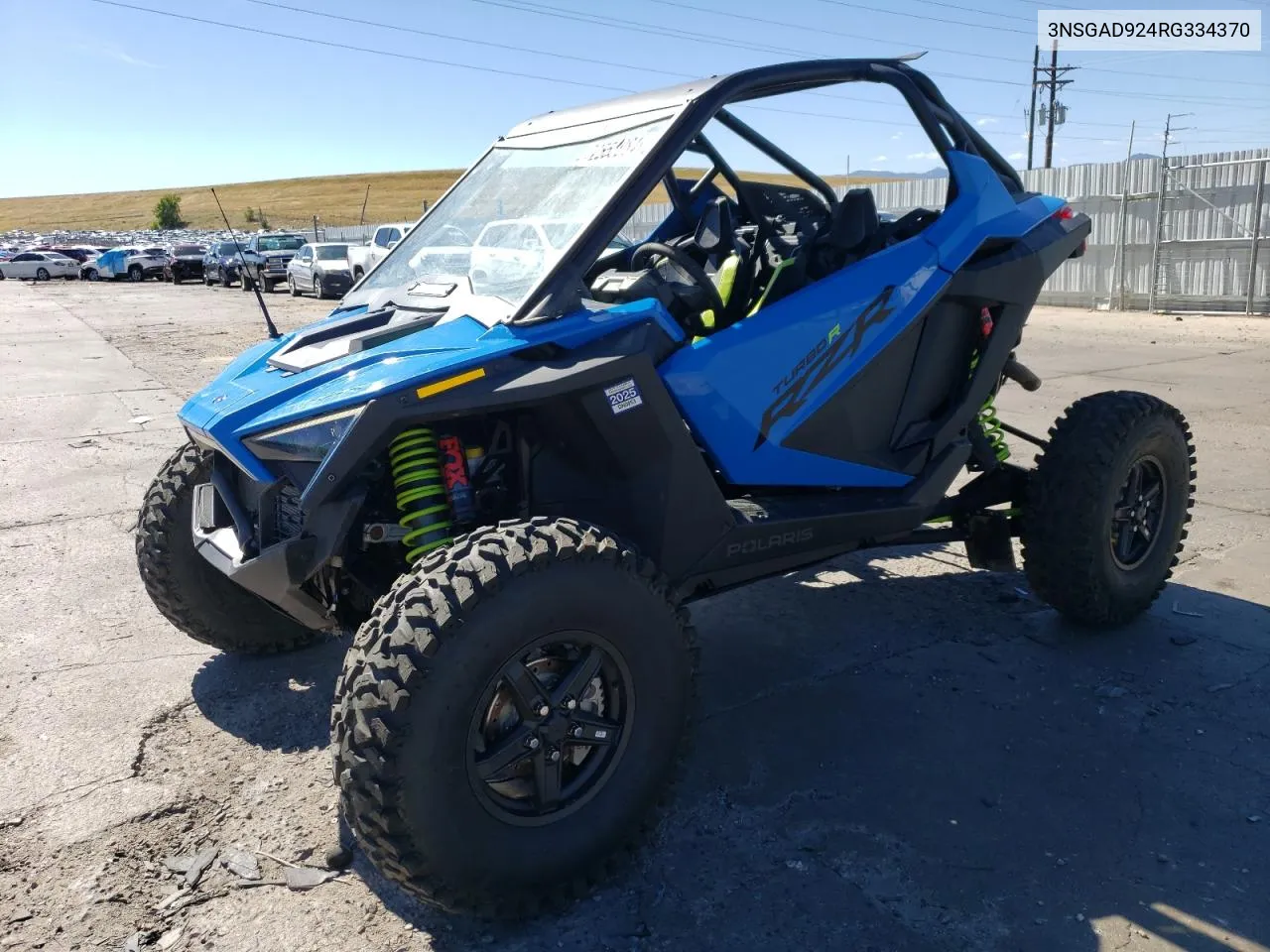 2024 Polaris Rzr Turbo R Ultimate VIN: 3NSGAD924RG334370 Lot: 72553984