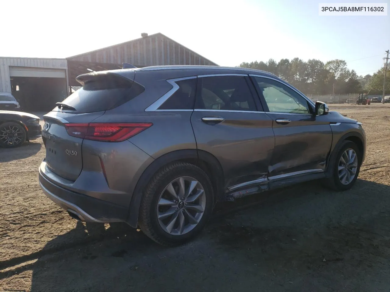 2021 Infiniti Qx50 Luxe VIN: 3PCAJ5BA8MF116302 Lot: 71113644