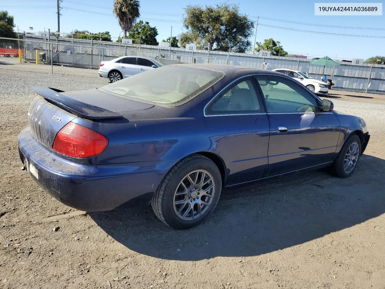 2001 Acura 3.2Cl VIN: 19UYA42441A036889 Lot: 67594214