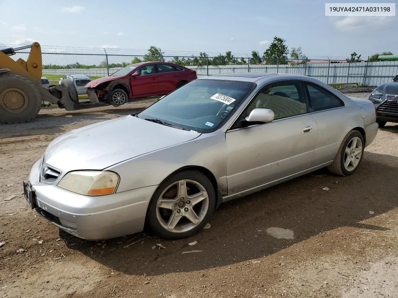 2001 Acura 3.2Cl VIN: 19UYA42471A031198 Lot: 70375004