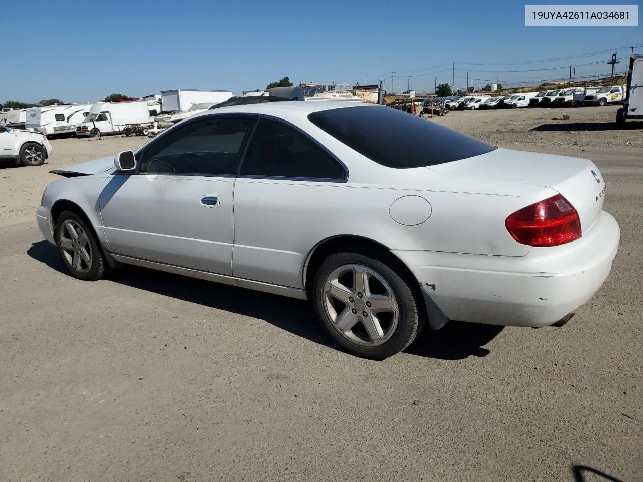 2001 Acura 3.2Cl Type-S VIN: 19UYA42611A034681 Lot: 74618734