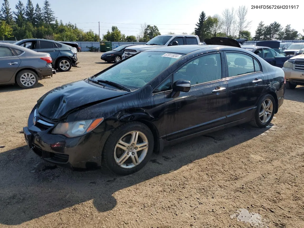 2006 Acura Csx Premium VIN: 2HHFD56726H201917 Lot: 67911824