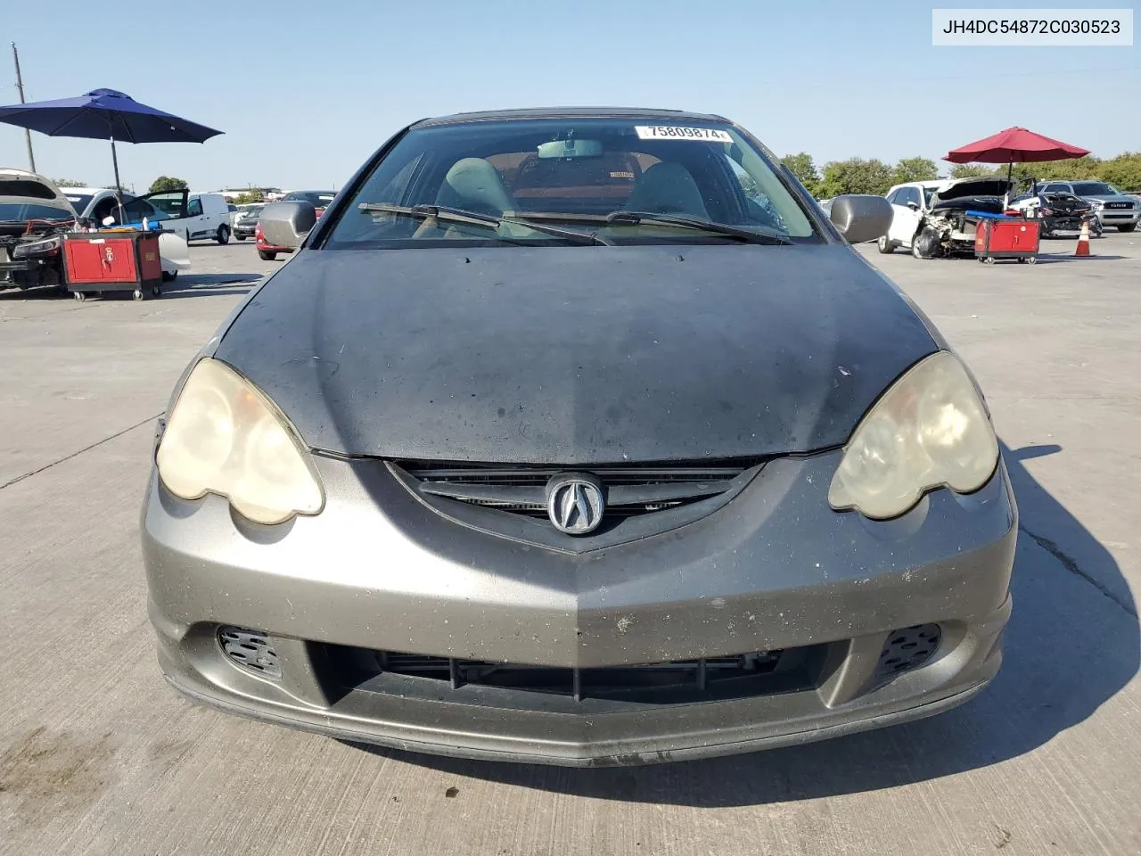 2002 Acura Rsx VIN: JH4DC54872C030523 Lot: 75809874