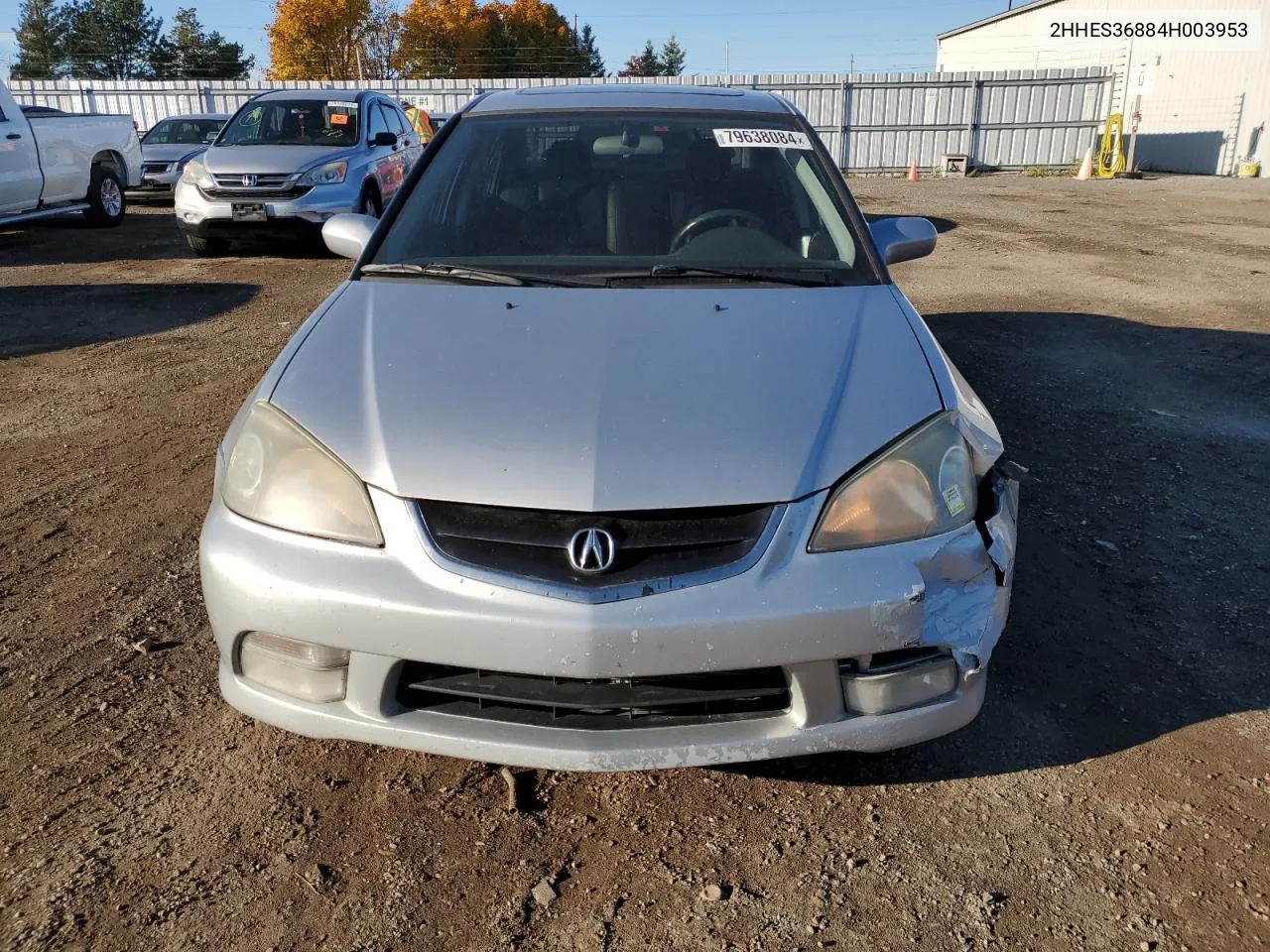 2004 Acura 1.7El Premium VIN: 2HHES36884H003953 Lot: 79638084