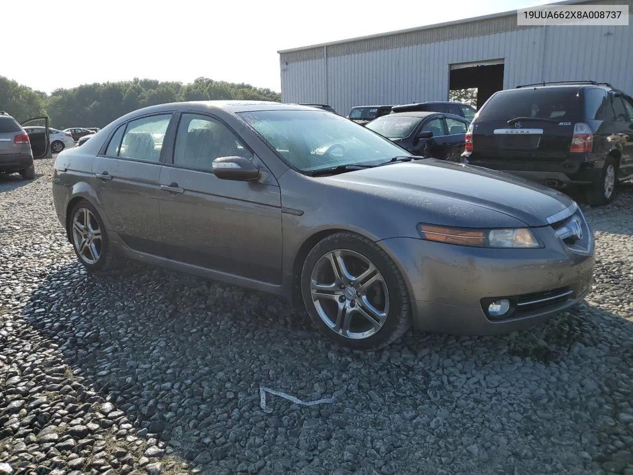 2008 Acura Tl VIN: 19UUA662X8A008737 Lot: 69131694