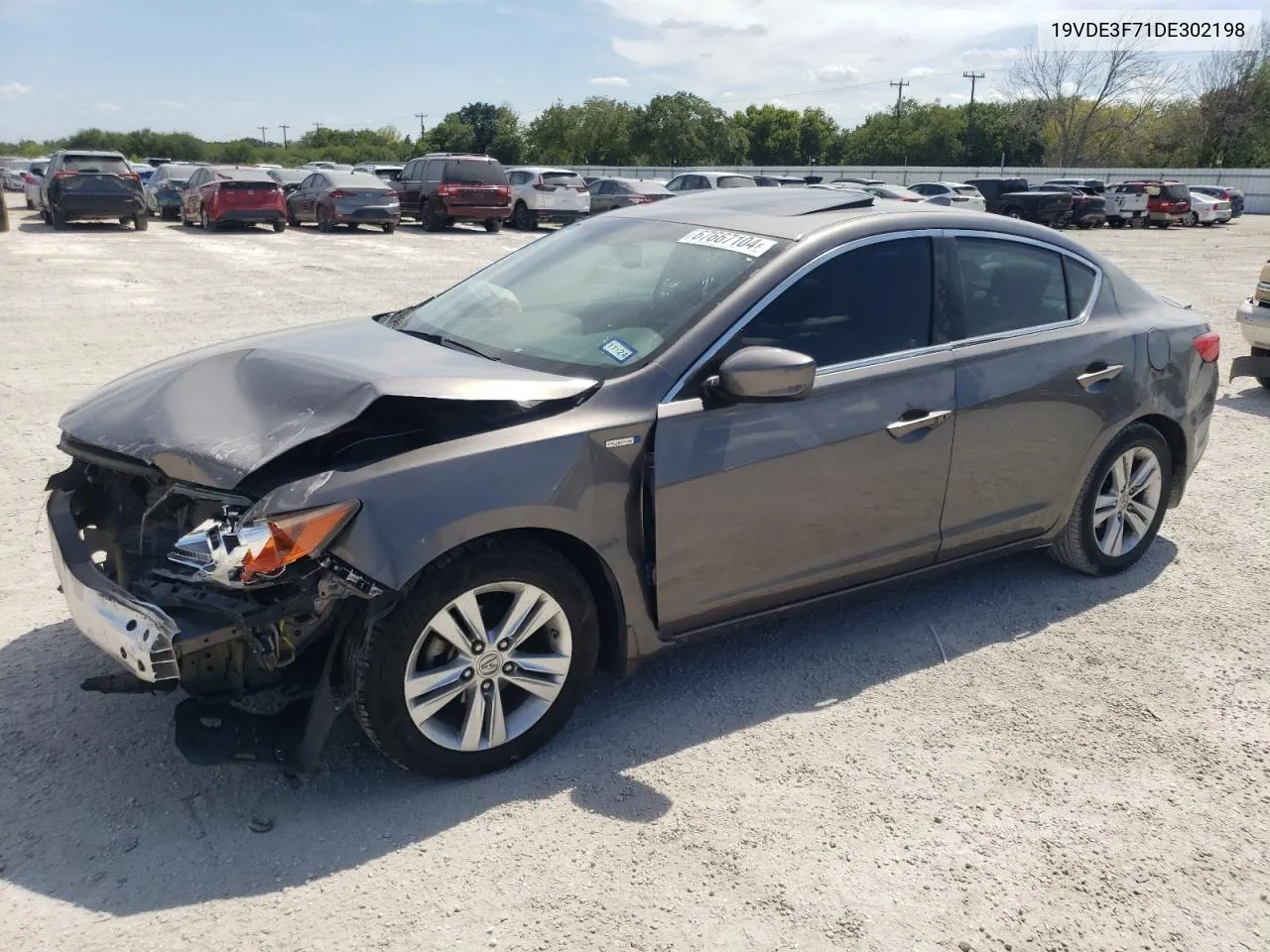 2013 Acura Ilx Hybrid Tech VIN: 19VDE3F71DE302198 Lot: 67667104