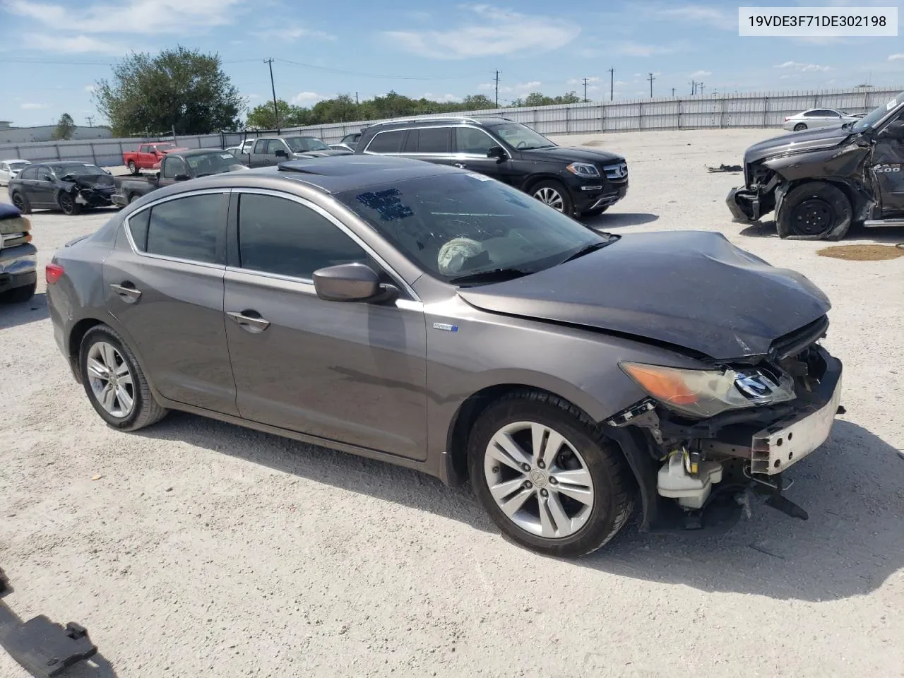 2013 Acura Ilx Hybrid Tech VIN: 19VDE3F71DE302198 Lot: 67667104