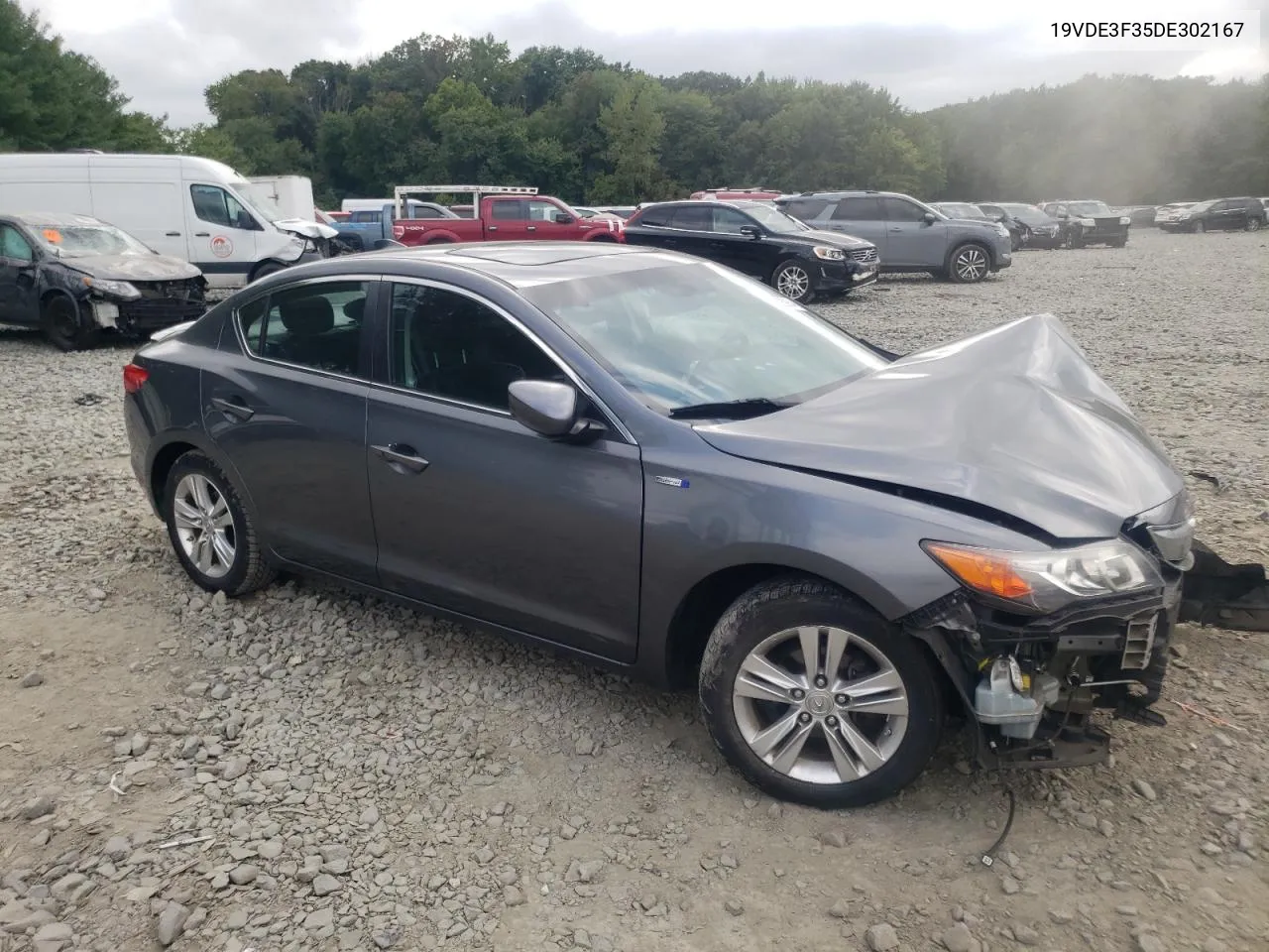 2013 Acura Ilx Hybrid VIN: 19VDE3F35DE302167 Lot: 70325934