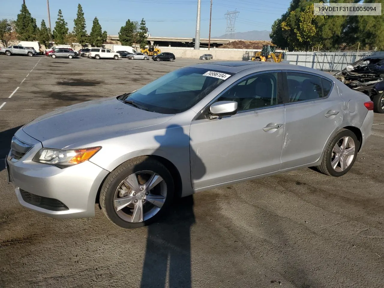 2014 Acura Ilx 20 VIN: 19VDE1F31EE005094 Lot: 74996104