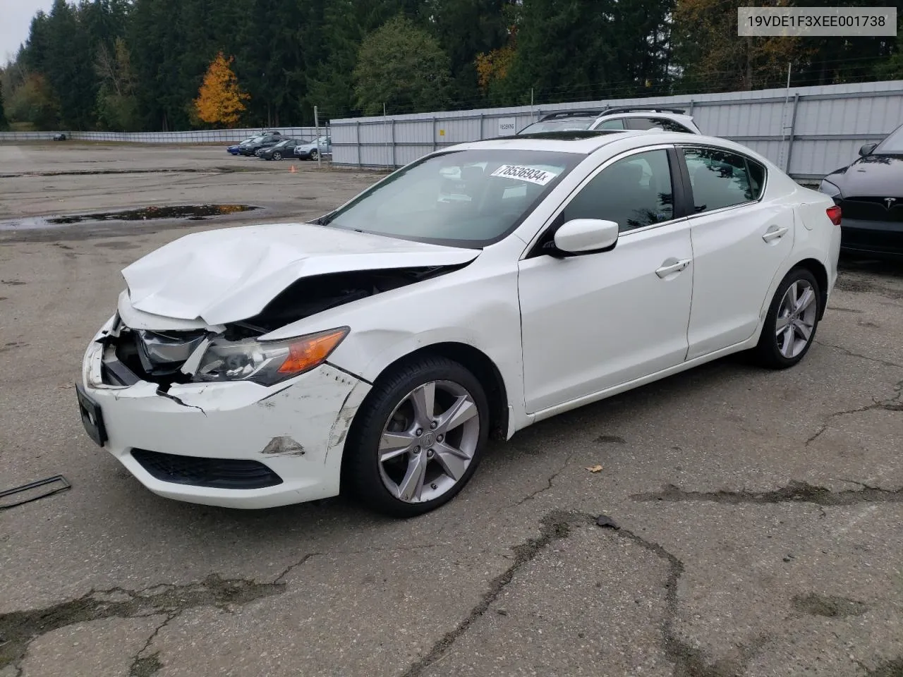 2014 Acura Ilx 20 VIN: 19VDE1F3XEE001738 Lot: 78536934