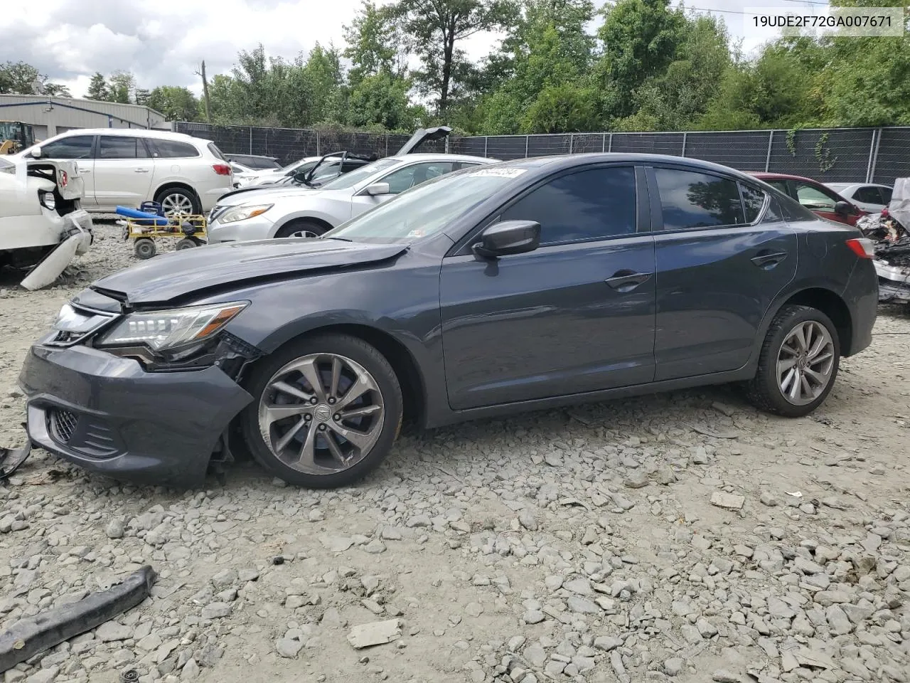 2016 Acura Ilx Premium VIN: 19UDE2F72GA007671 Lot: 66444234