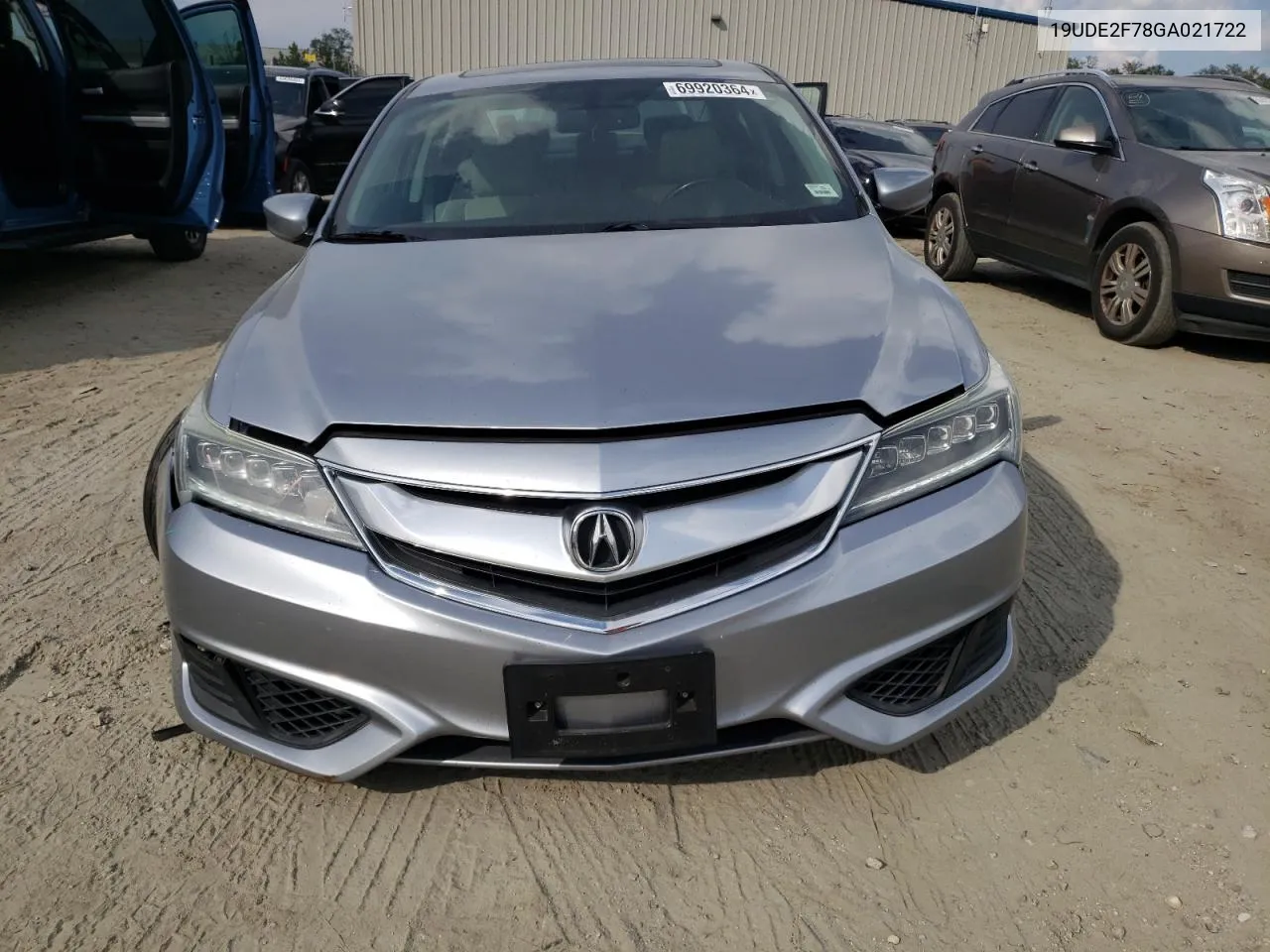 2016 Acura Ilx Premium VIN: 19UDE2F78GA021722 Lot: 69920364