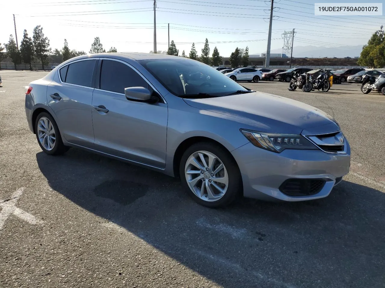 2016 Acura Ilx Premium VIN: 19UDE2F75GA001072 Lot: 71315814