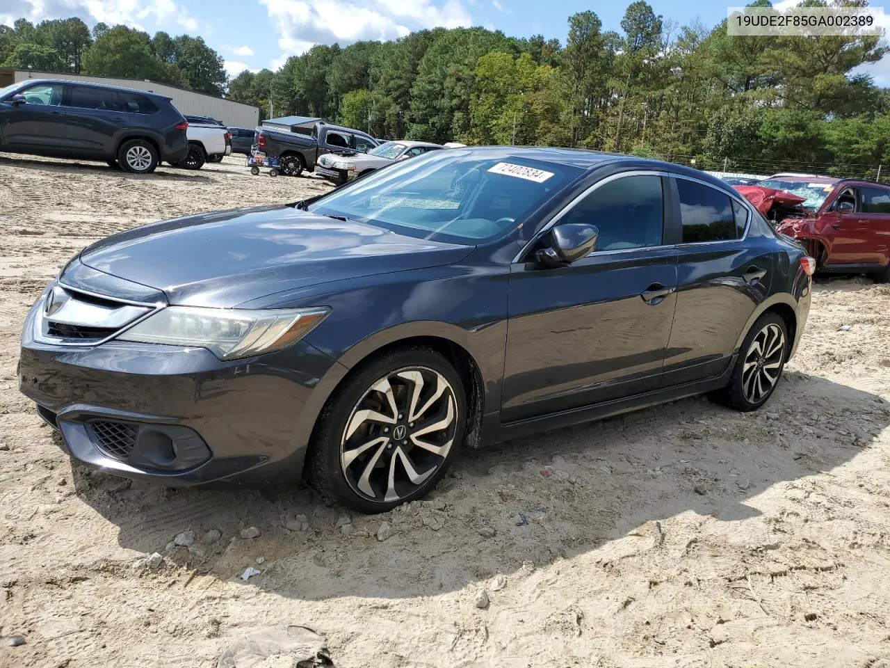 2016 Acura Ilx Premium VIN: 19UDE2F85GA002389 Lot: 72402834