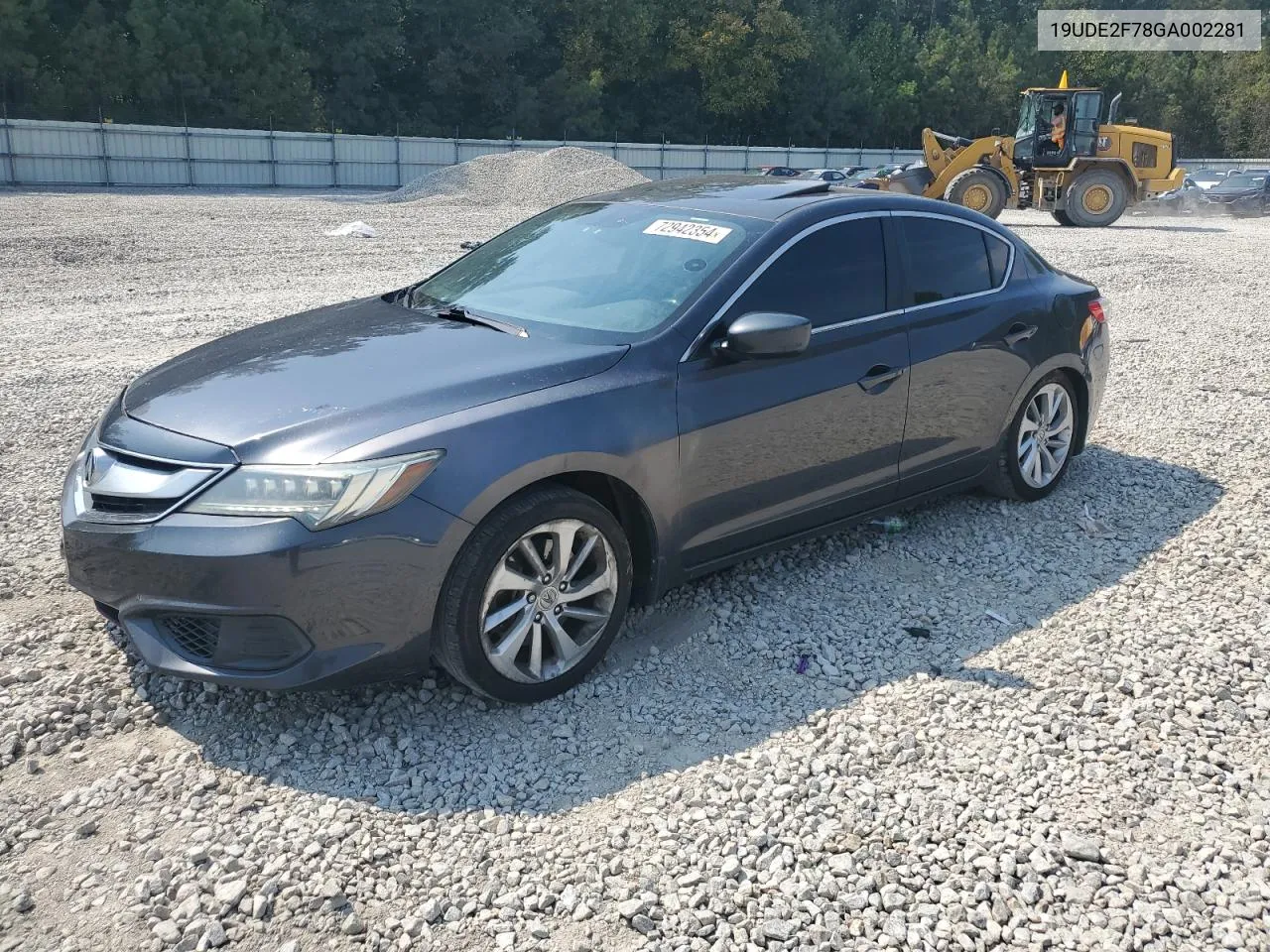 2016 Acura Ilx Premium VIN: 19UDE2F78GA002281 Lot: 72942354