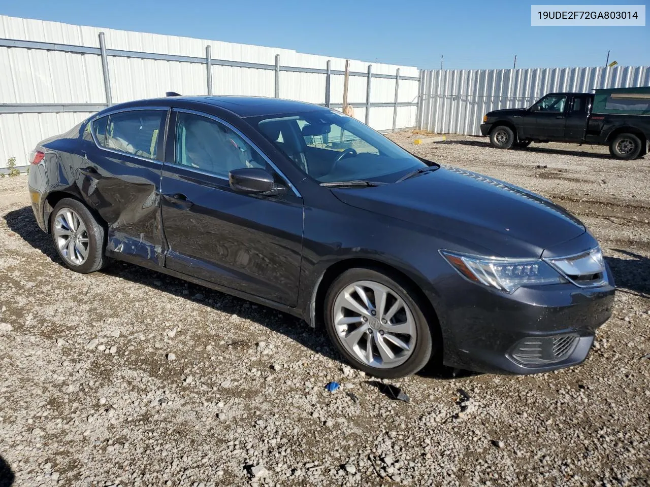 2016 Acura Ilx Premium VIN: 19UDE2F72GA803014 Lot: 72992704