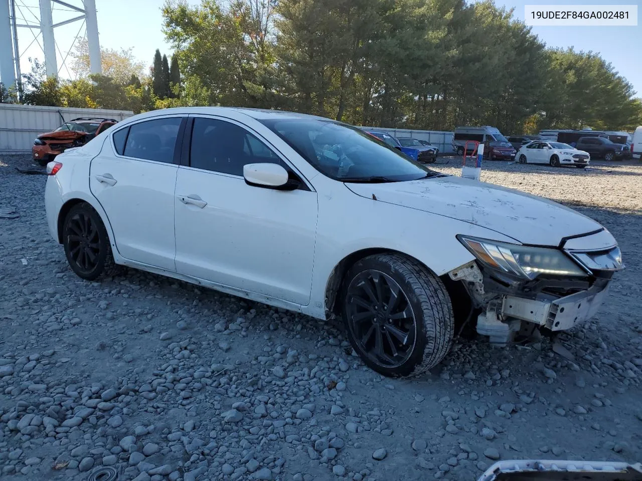 2016 Acura Ilx Premium VIN: 19UDE2F84GA002481 Lot: 73668774