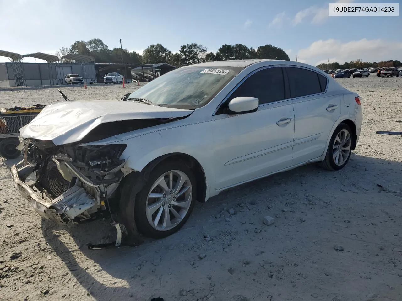 2016 Acura Ilx Premium VIN: 19UDE2F74GA014203 Lot: 78527264