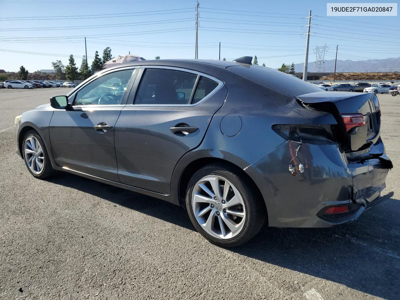 2016 Acura Ilx Premium VIN: 19UDE2F71GA020847 Lot: 79476934