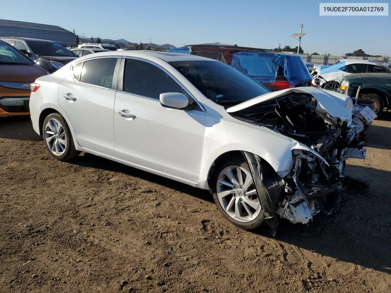 2016 Acura Ilx Premium VIN: 19UDE2F70GA012769 Lot: 79686414