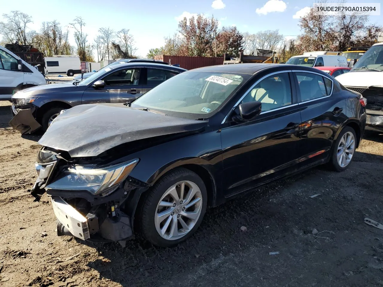 2016 Acura Ilx Premium VIN: 19UDE2F79GA015394 Lot: 80240754