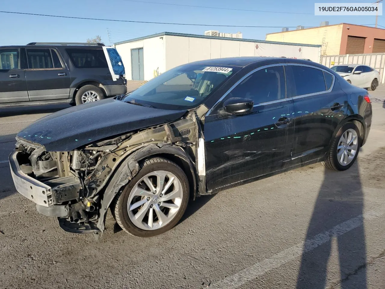 2016 Acura Ilx Premium VIN: 19UDE2F76GA005034 Lot: 81253944