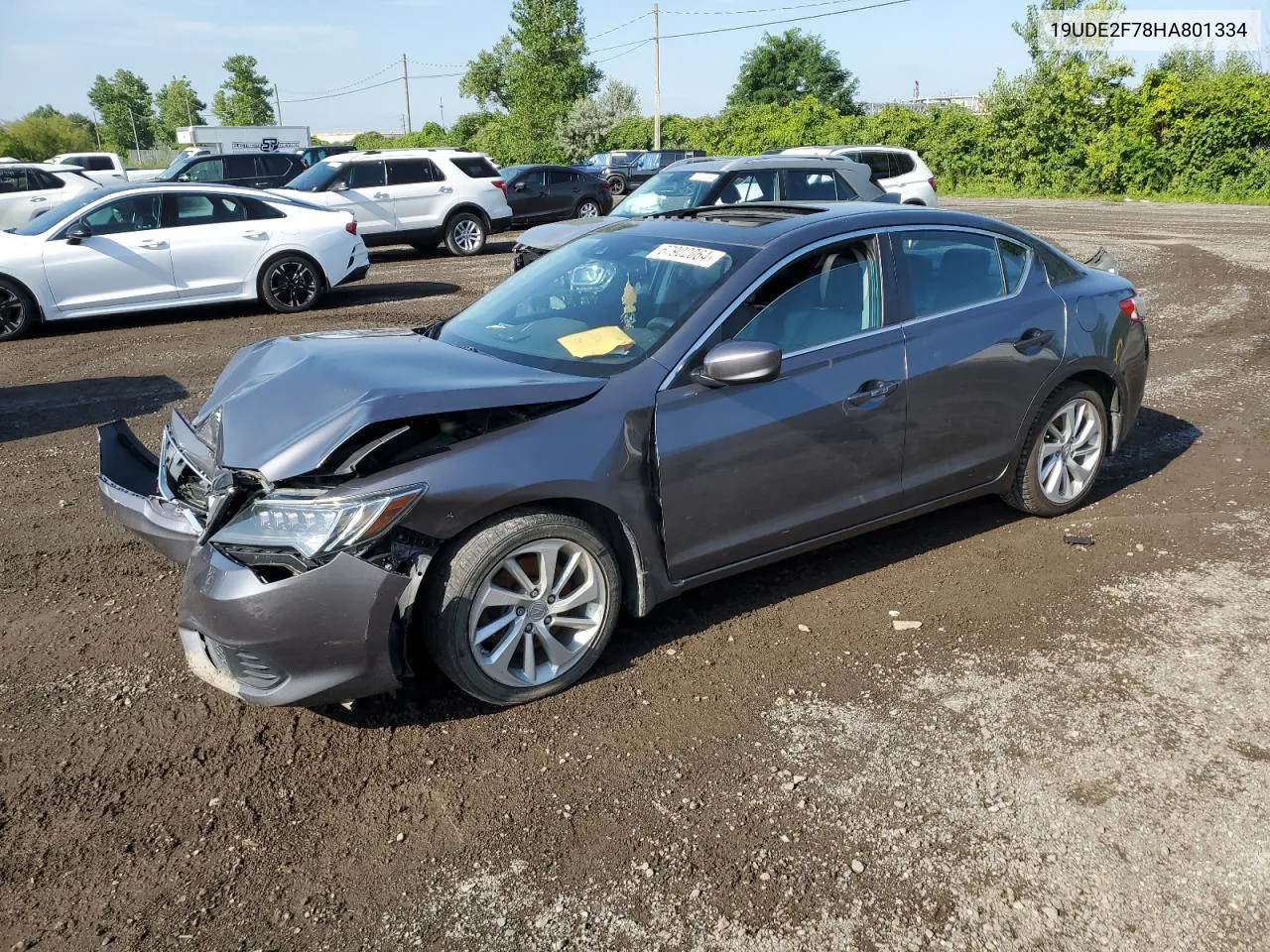 2017 Acura Ilx Premium VIN: 19UDE2F78HA801334 Lot: 67902064