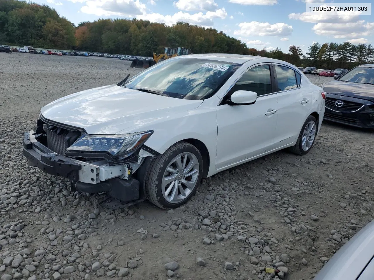 2017 Acura Ilx Premium VIN: 19UDE2F72HA011303 Lot: 74238274