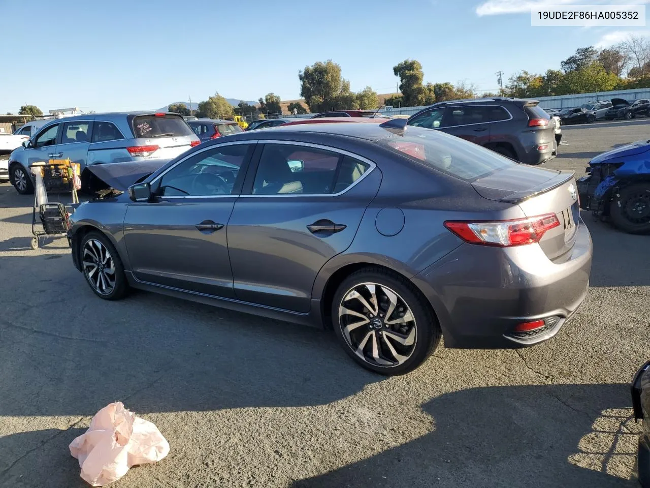 2017 Acura Ilx Premium VIN: 19UDE2F86HA005352 Lot: 78536244