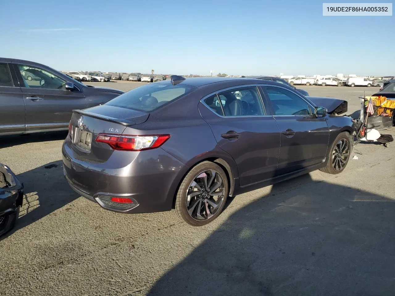 2017 Acura Ilx Premium VIN: 19UDE2F86HA005352 Lot: 78536244