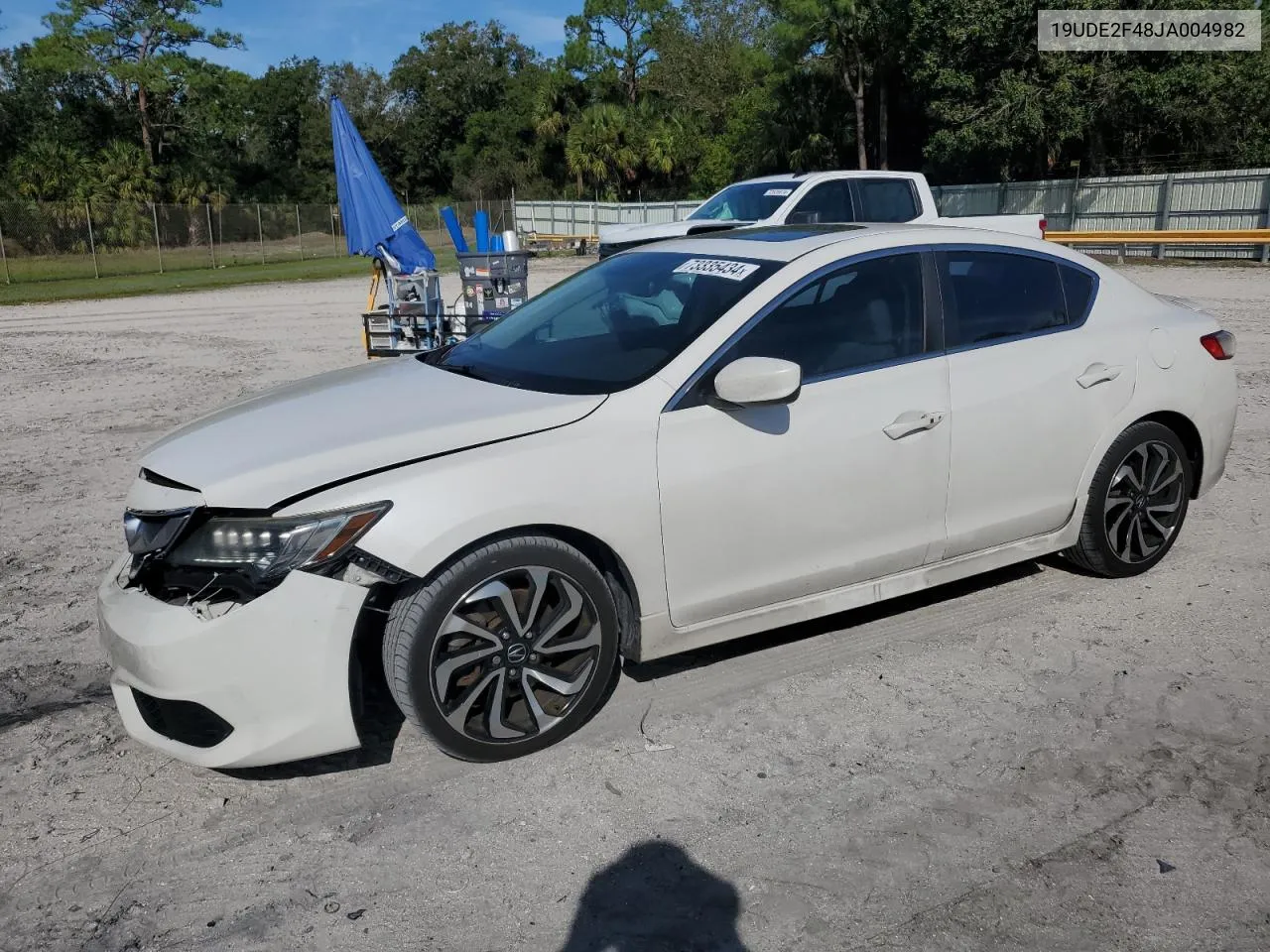 2018 Acura Ilx Special Edition VIN: 19UDE2F48JA004982 Lot: 73335434