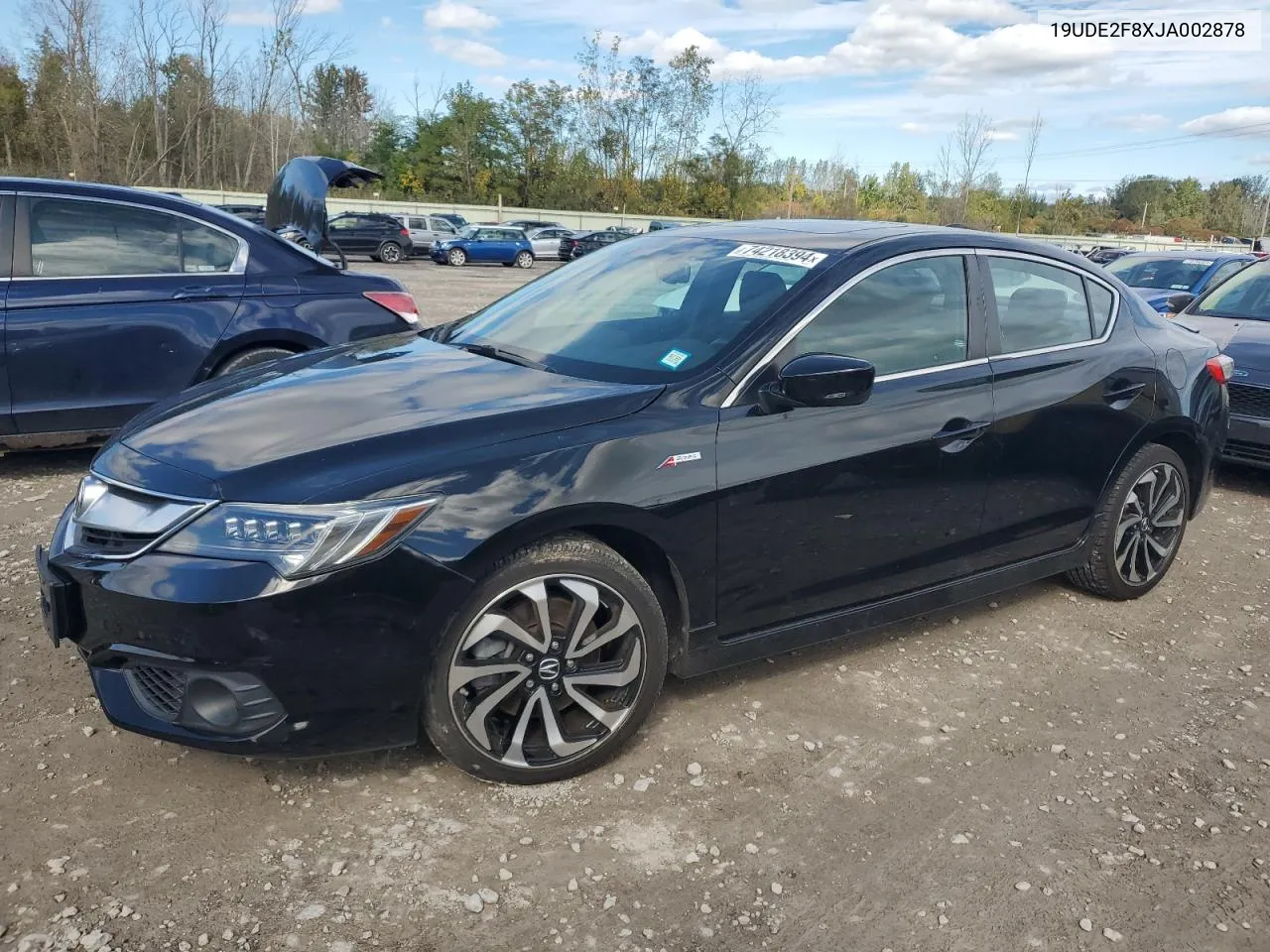 2018 Acura Ilx Premium VIN: 19UDE2F8XJA002878 Lot: 74218394