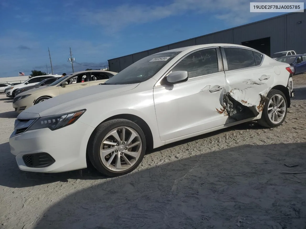 2018 Acura Ilx Premium VIN: 19UDE2F78JA005785 Lot: 76635434