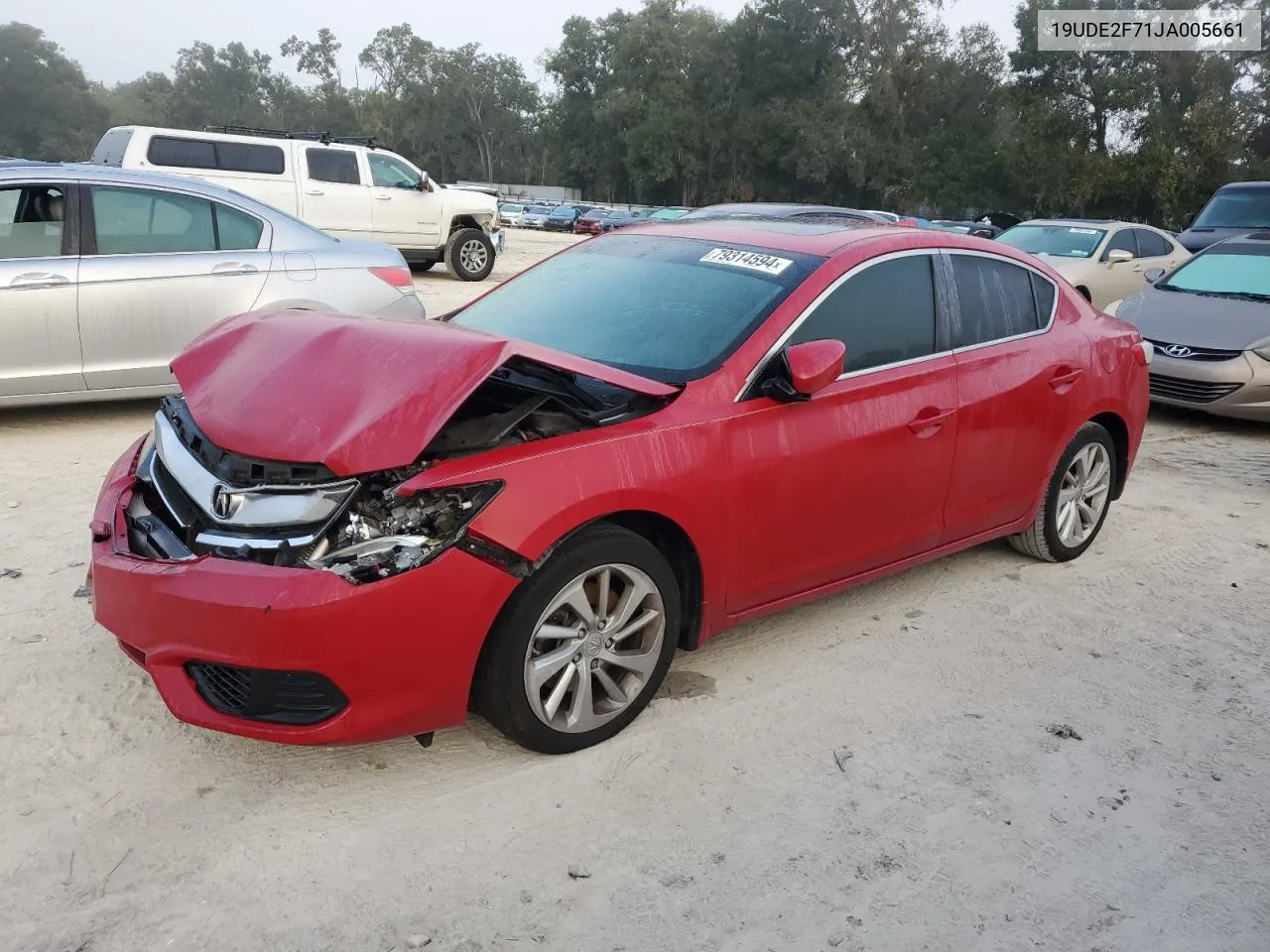 2018 Acura Ilx Premium VIN: 19UDE2F71JA005661 Lot: 79314594