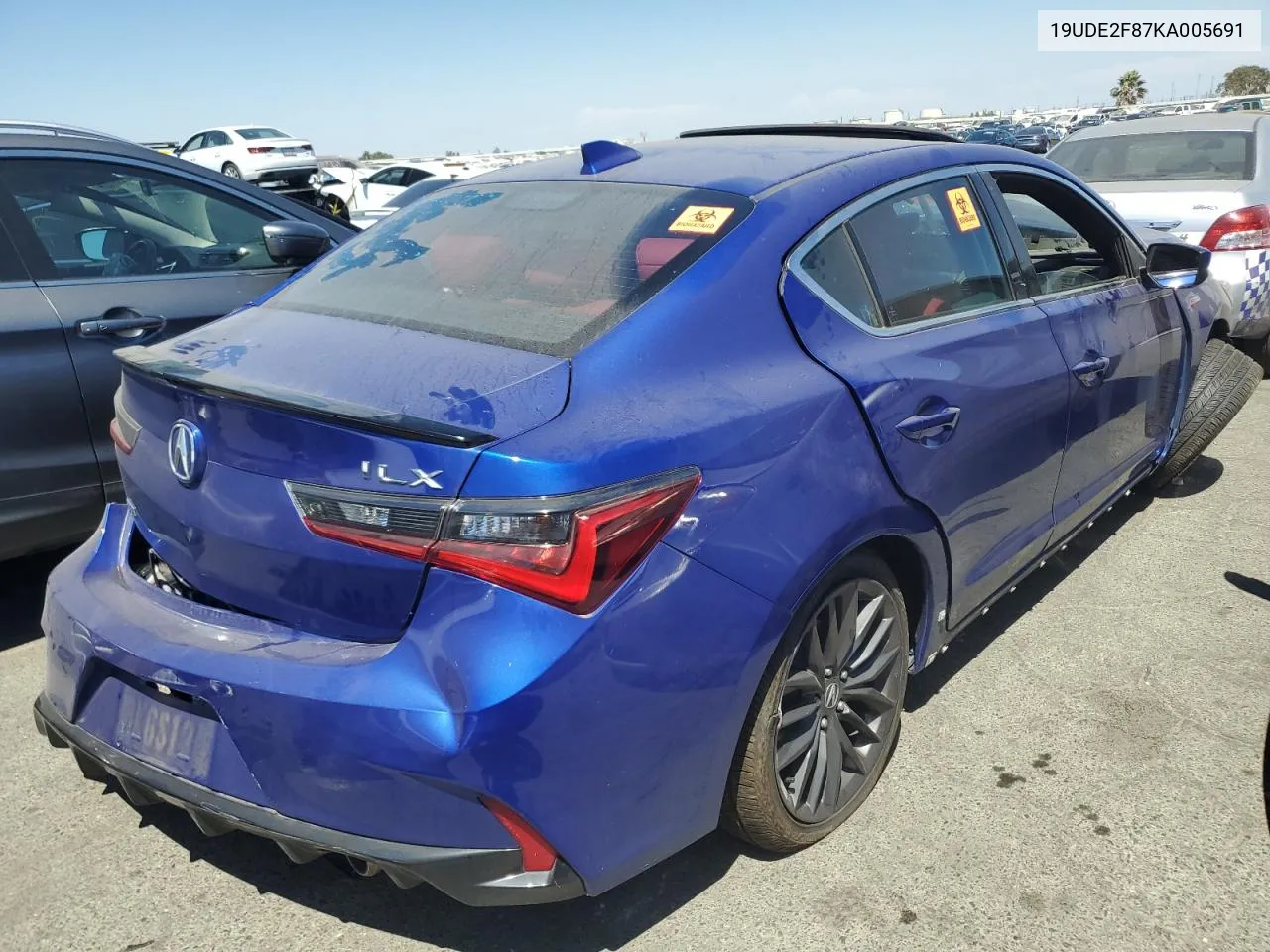 2019 Acura Ilx Premium A-Spec VIN: 19UDE2F87KA005691 Lot: 63015324