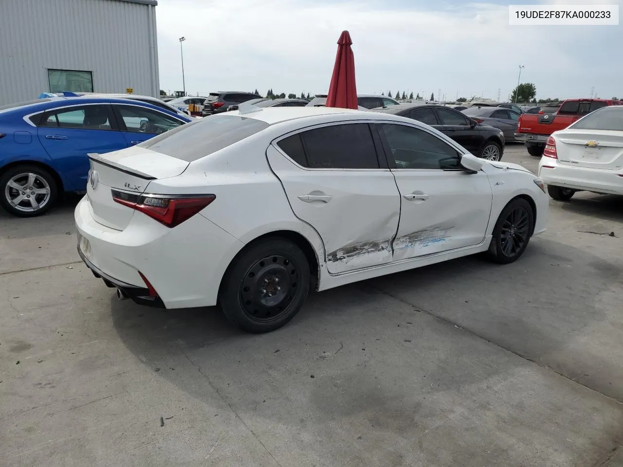 19UDE2F87KA000233 2019 Acura Ilx Premium A-Spec