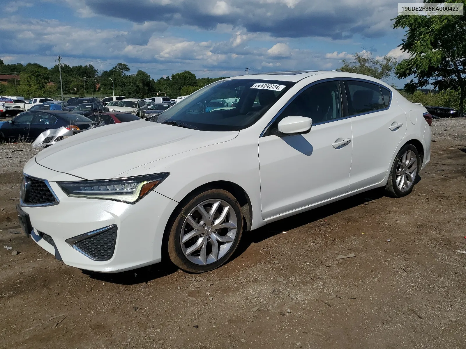 2019 Acura Ilx VIN: 19UDE2F36KA000423 Lot: 66034224