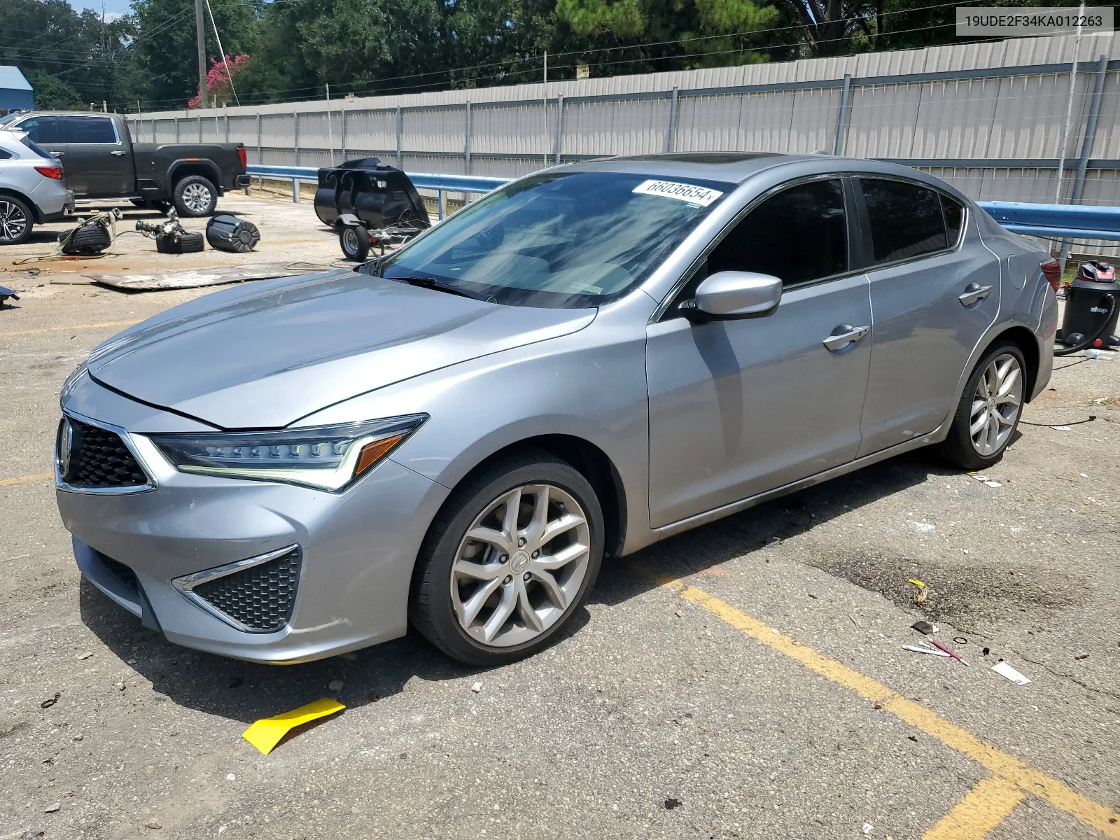 2019 Acura Ilx VIN: 19UDE2F34KA012263 Lot: 66036654