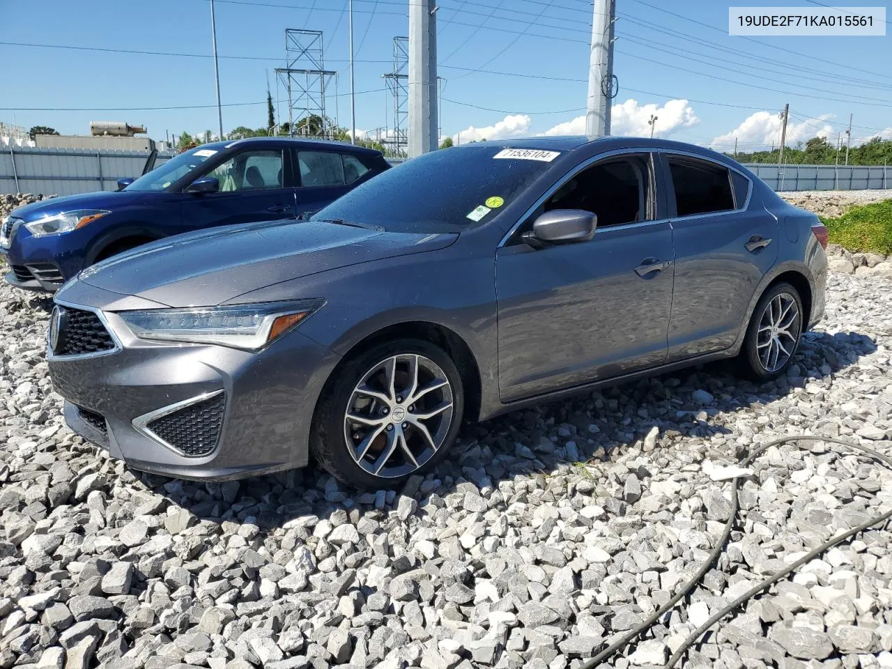 2019 Acura Ilx Premium VIN: 19UDE2F71KA015561 Lot: 71536104