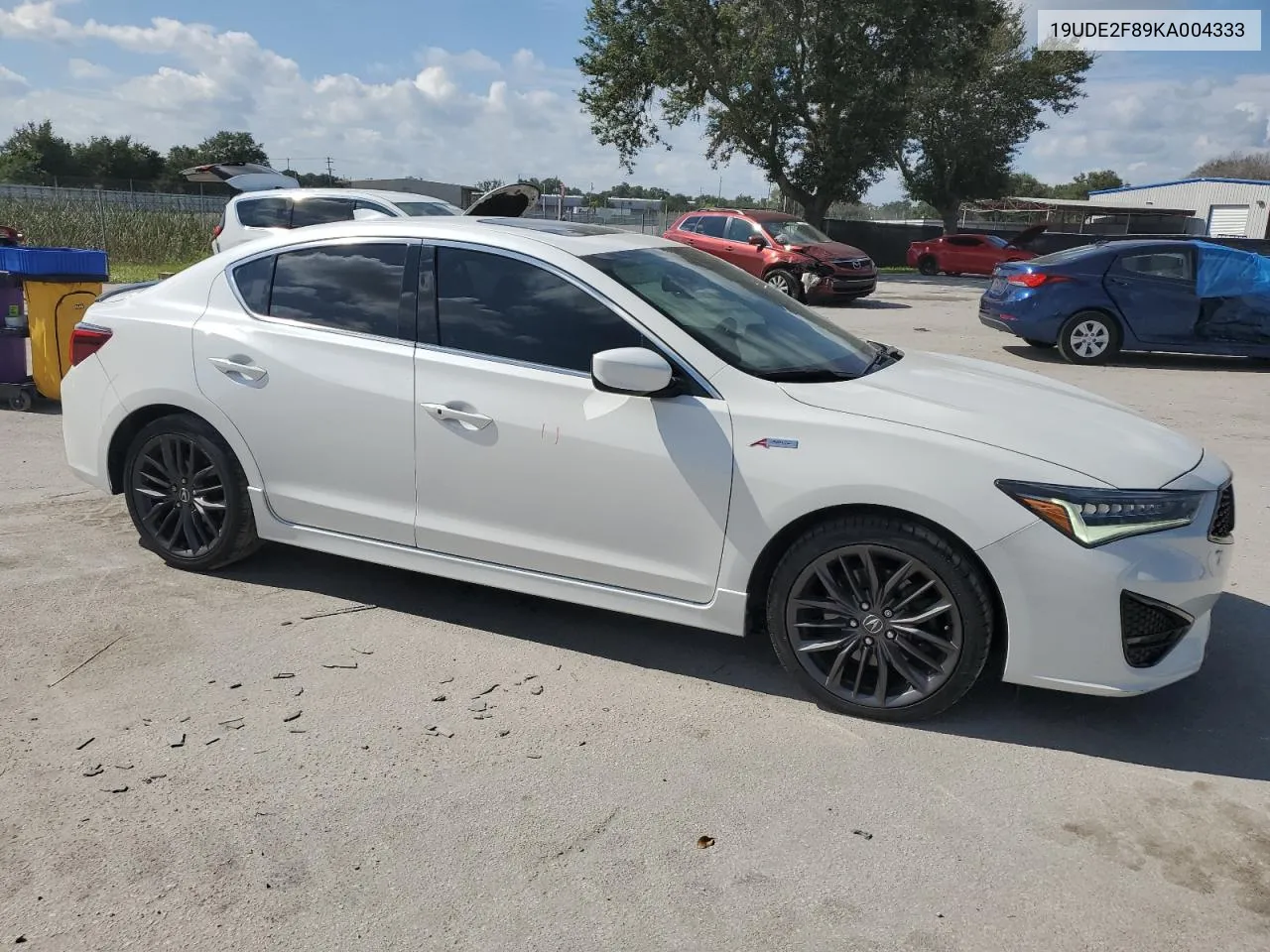 2019 Acura Ilx Premium A-Spec VIN: 19UDE2F89KA004333 Lot: 71709534